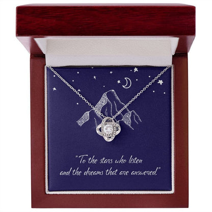 To The Stars Who Listen Woman Daughter Birthday Anniversary Gift Present For Woman Gold Necklace Acotar Message Card Jewelry Best Seller