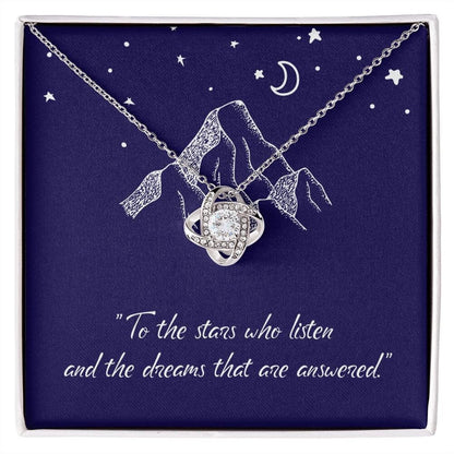 To The Stars Who Listen Woman Daughter Birthday Anniversary Gift Present For Woman Gold Necklace Acotar Message Card Jewelry Best Seller