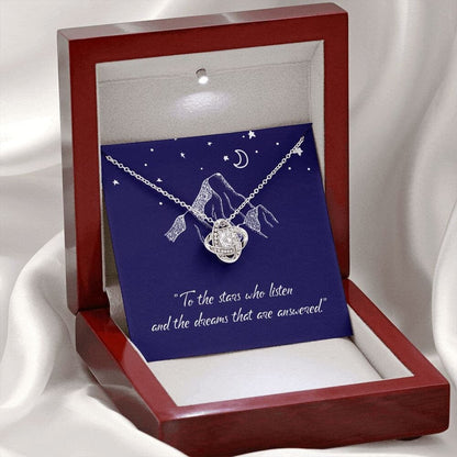 To The Stars Who Listen Woman Daughter Birthday Anniversary Gift Present For Woman Gold Necklace Acotar Message Card Jewelry Best Seller