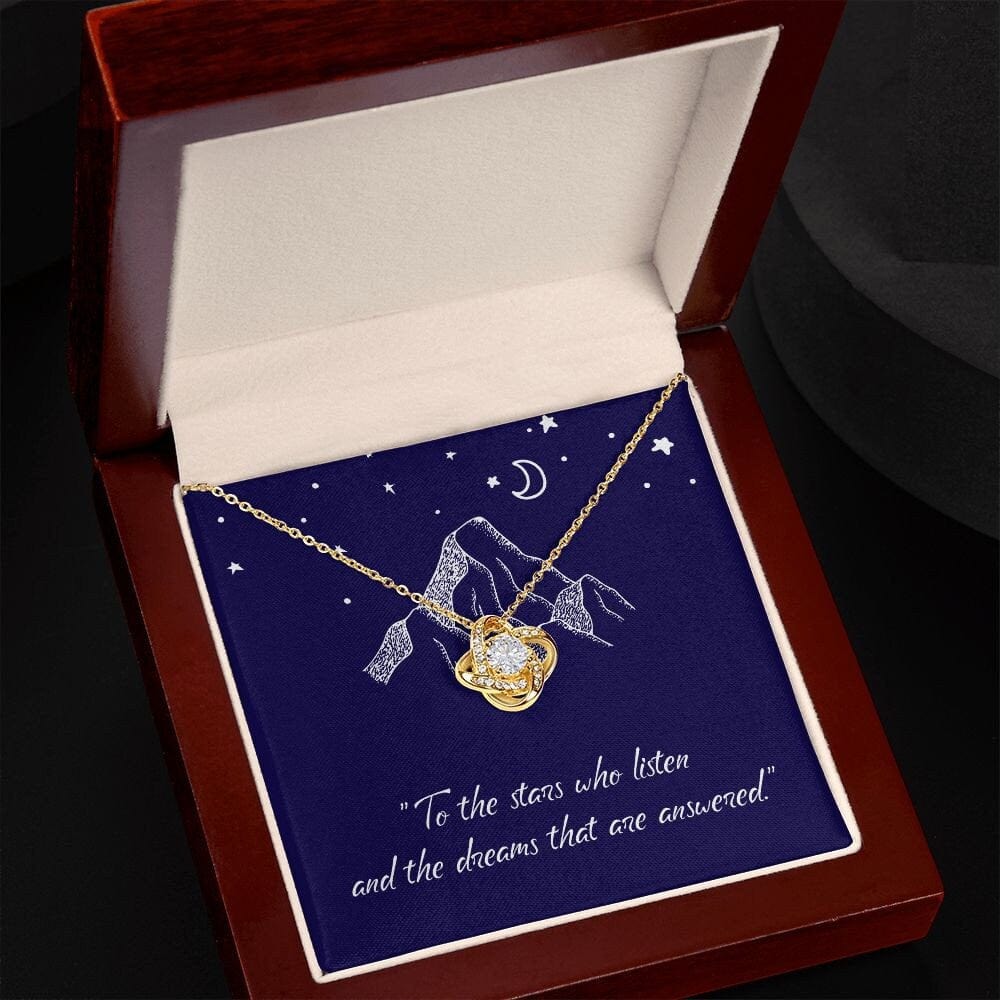 To The Stars Who Listen Woman Daughter Birthday Anniversary Gift Present For Woman Gold Necklace Acotar Message Card Jewelry Best Seller